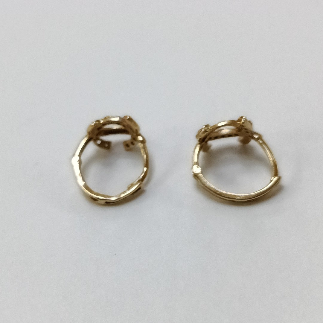 ARETES PAR ORO 14 K 1.4 GRMS (SEMINUEVO)