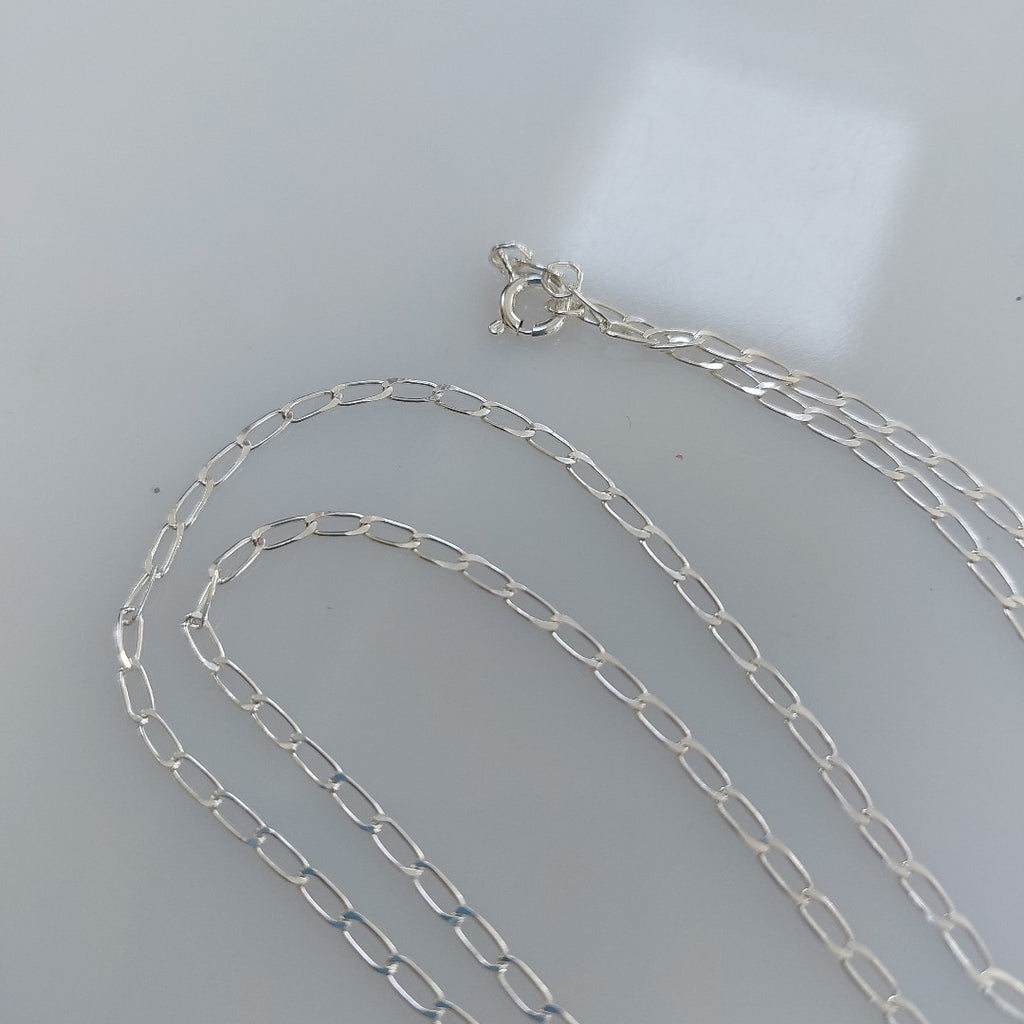 CADENA TEJIDO ESLABONES PLATA .925 50 CM 2.6 GR (NUEVO)