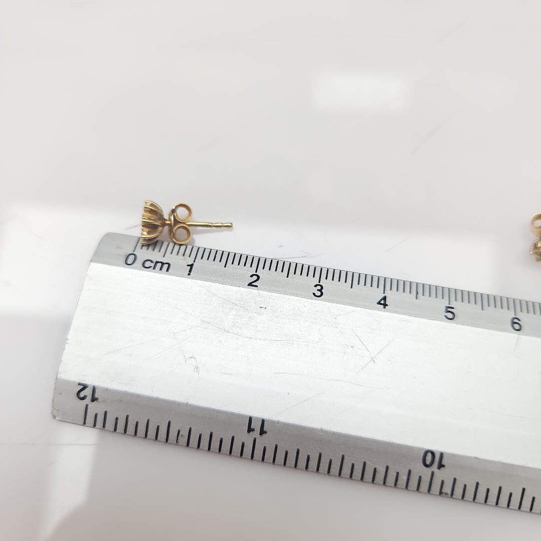 BROQUELES PAR ORO 14 K 1.6 GRMS (SEMINUEVO)