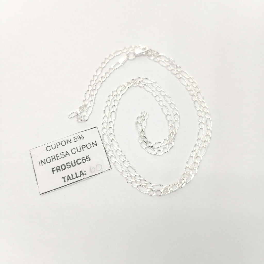 CADENA 3X1 PLATA .925 60 CM 4.72 GR (NUEVO)