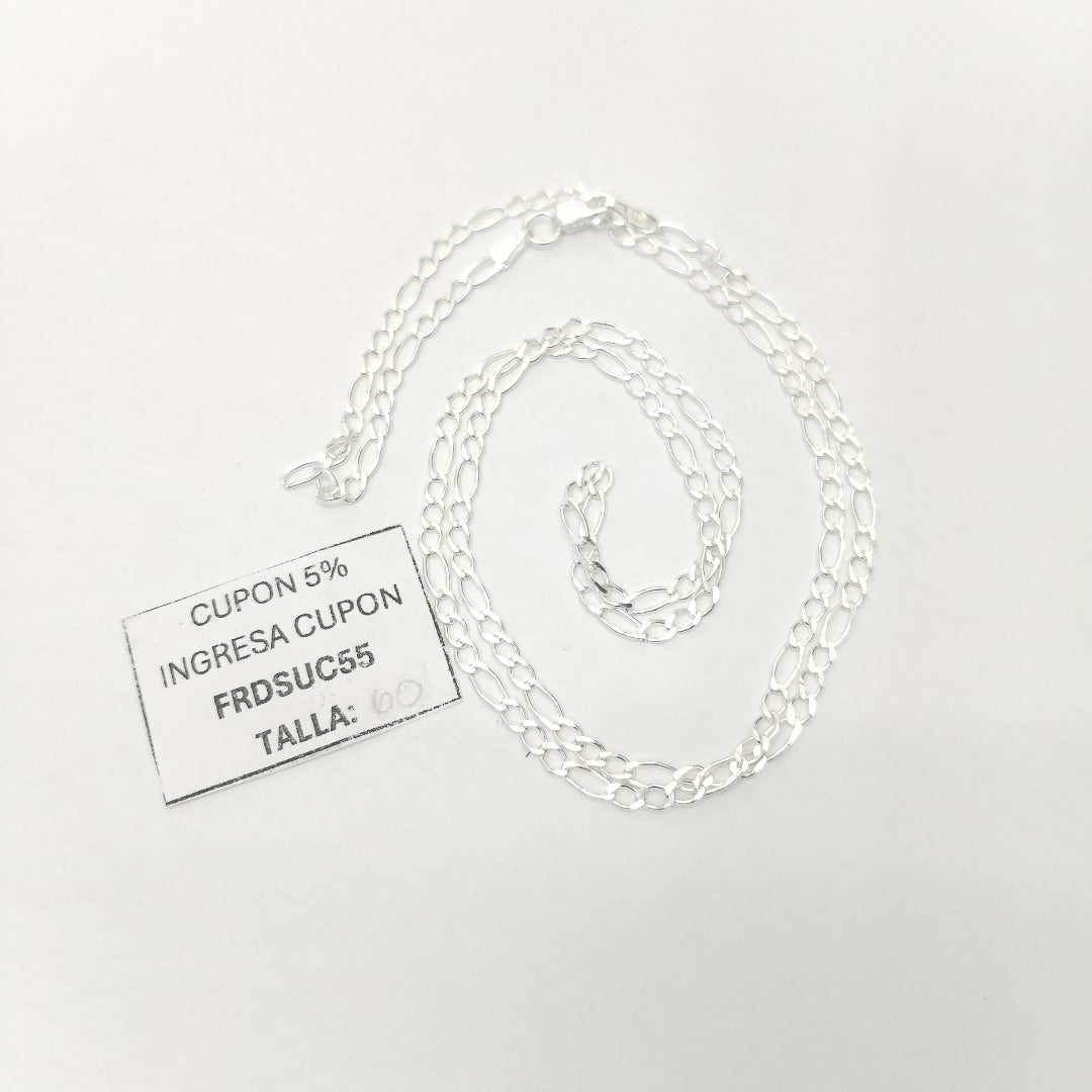 CADENA 3X1 PLATA .925 60 CM 4.72 GR (NUEVO)