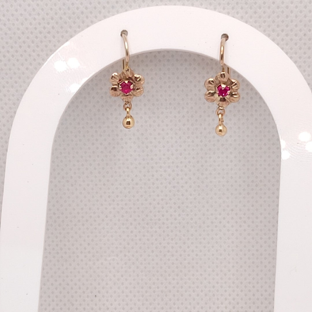 ARETES PAR ORO 8 K 1,20 GRMS (SEMINUEVO)