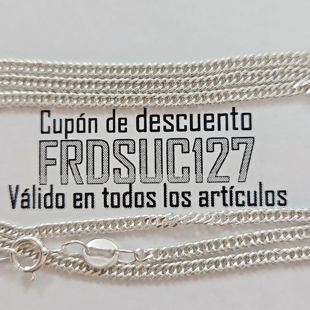 CADENA BARBADA PLATA .925 50 CM 4.12 GR (NUEVO)