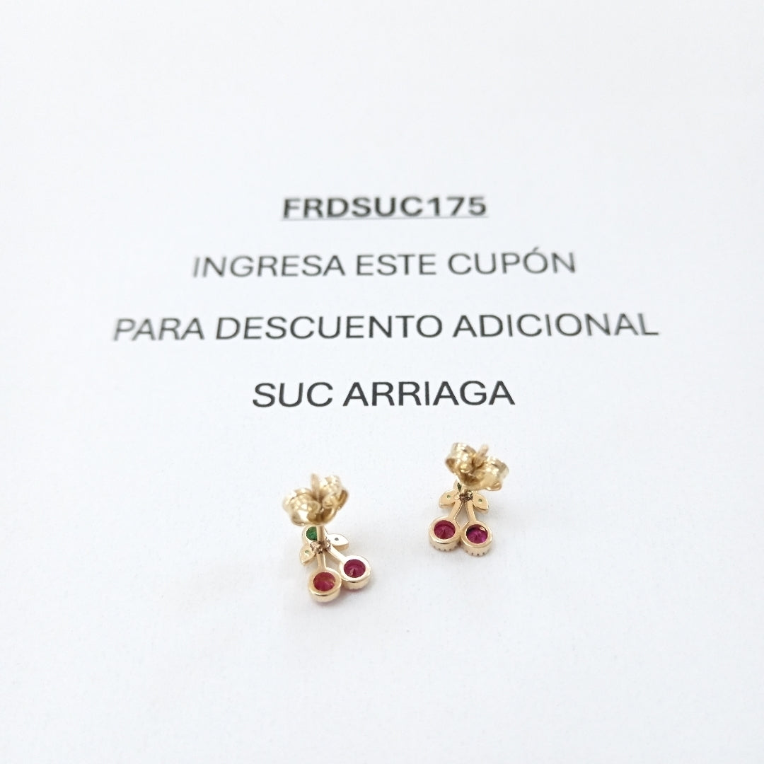 BROQUELES ORO 14K 1.1 (NUEVO)