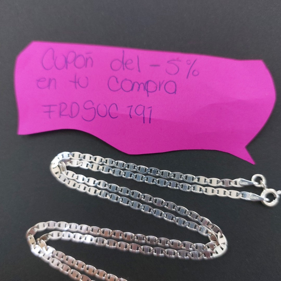 CADENA GUCHI PLATA .925 55 CM 5.12 GR (NUEVO)