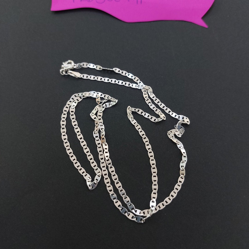 CADENA TEJIDO ESPEJO PLATA .925 55 CM 3.8 GR (NUEVO)