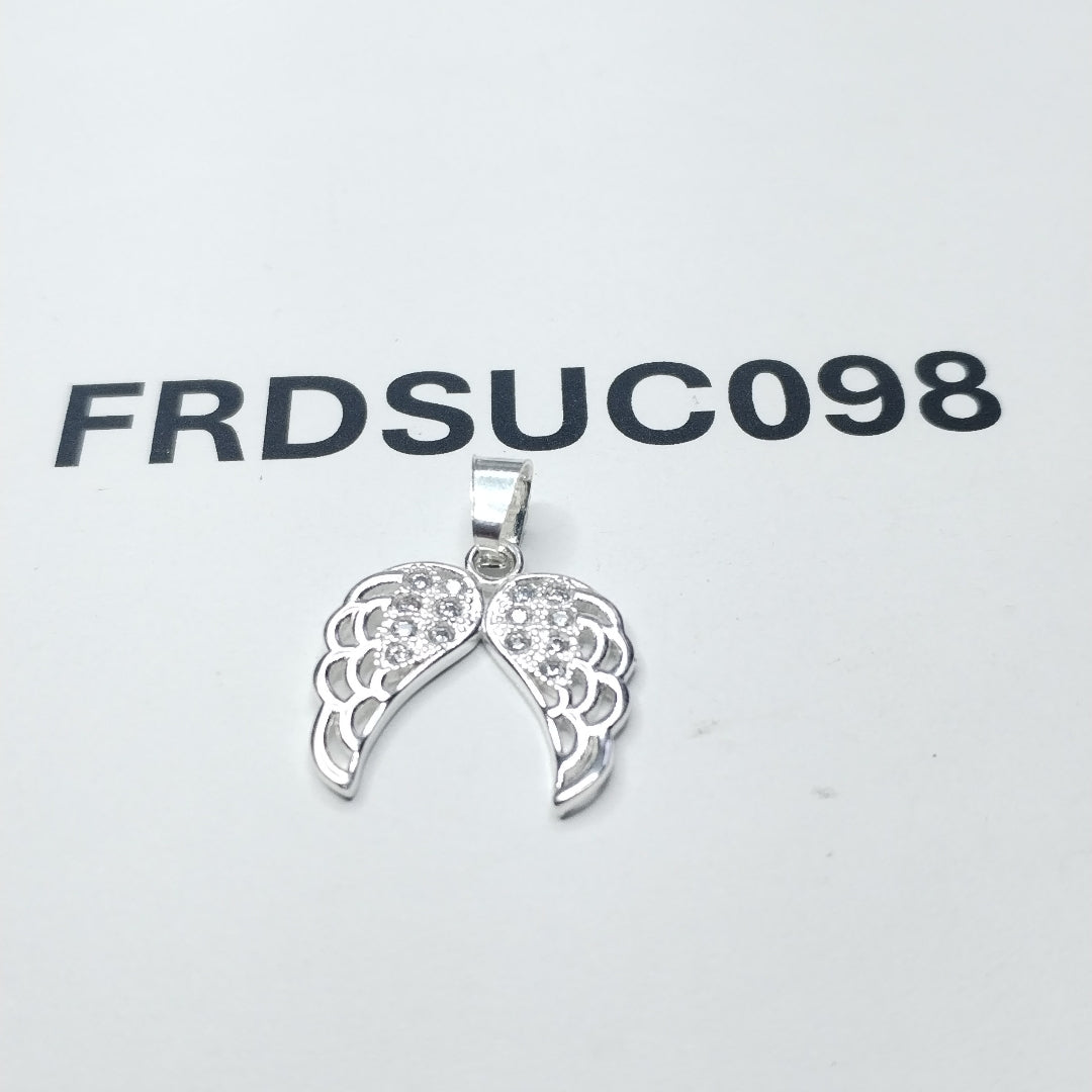 DIJE ALAS C/CIRCONIAS PLATA .925 2.3 GR (NUEVO)
