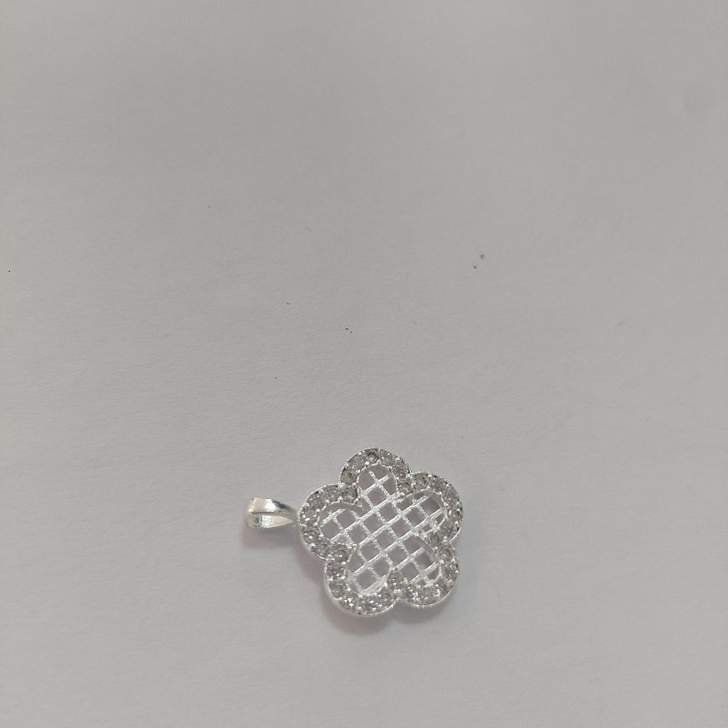 DIJE FLOR CON CIRCONIAS PLATA .925 1.8 GR (NUEVO)