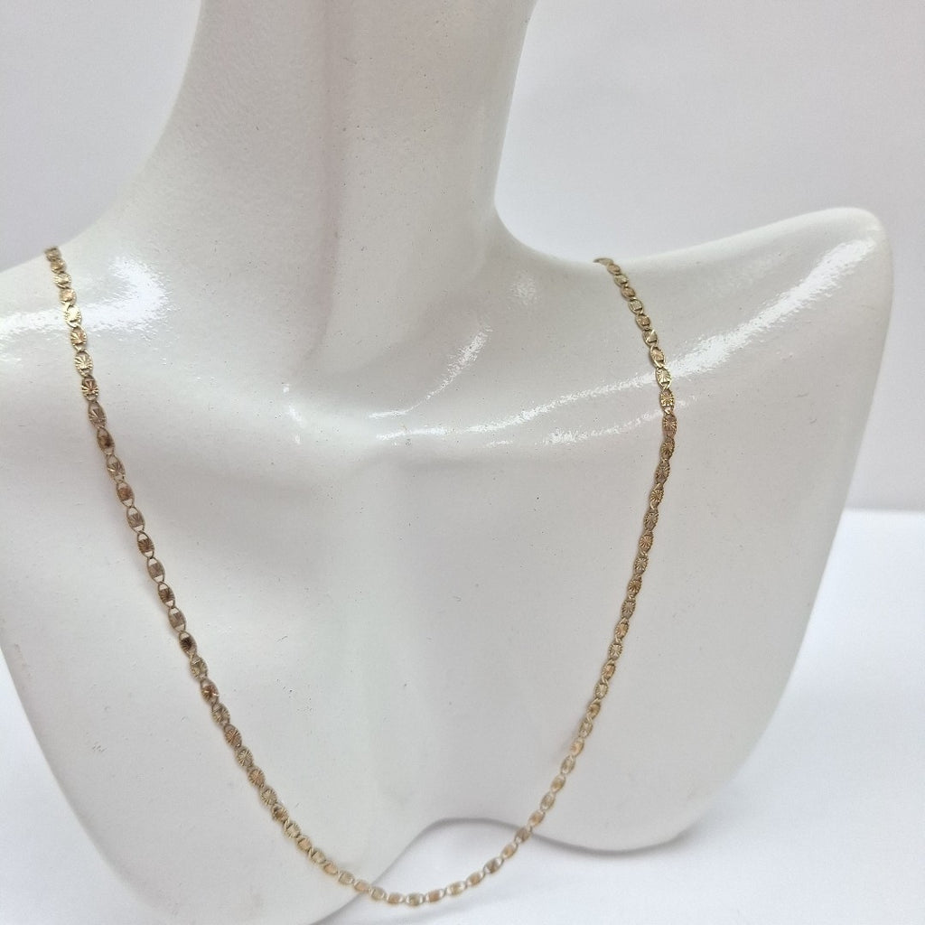 CADENA ORO COMBINADO 10 K 1.4 GRMS (SEMINUEVO)
