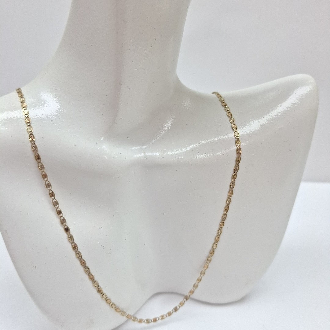 CADENA ORO COMBINADO 10 K 1.4 GRMS (SEMINUEVO)