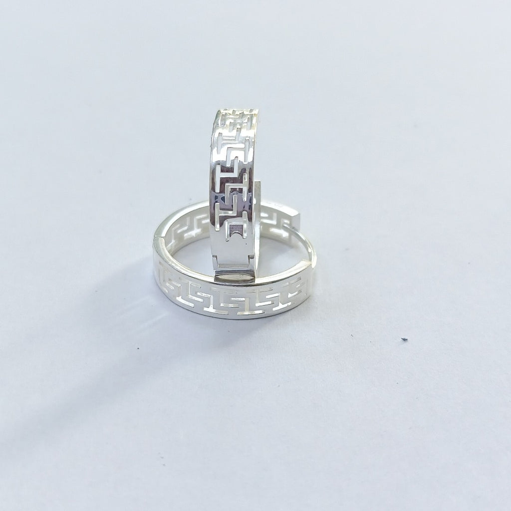 ARETES ARRACADAS GRECAS PLATA .925 4.13 GR (NUEVO)