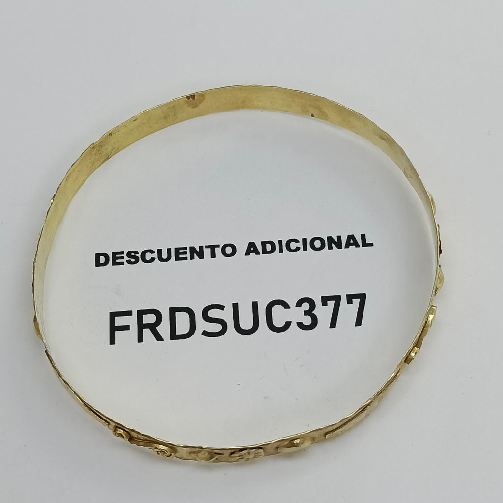 PULSERA RIGIDA ORO 10 K 8,00 GRMS (SEMINUEVO)
