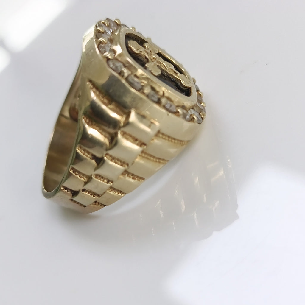 ANILLO ORO 10 K 9,40 GRMS (SEMINUEVO)