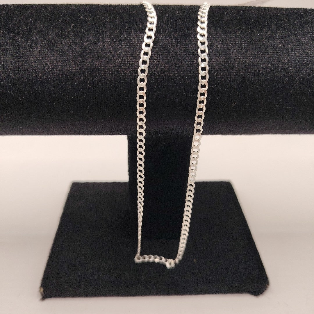 CADENA BARBADA PLATA .925 50 CM 7.92 GR (NUEVO)