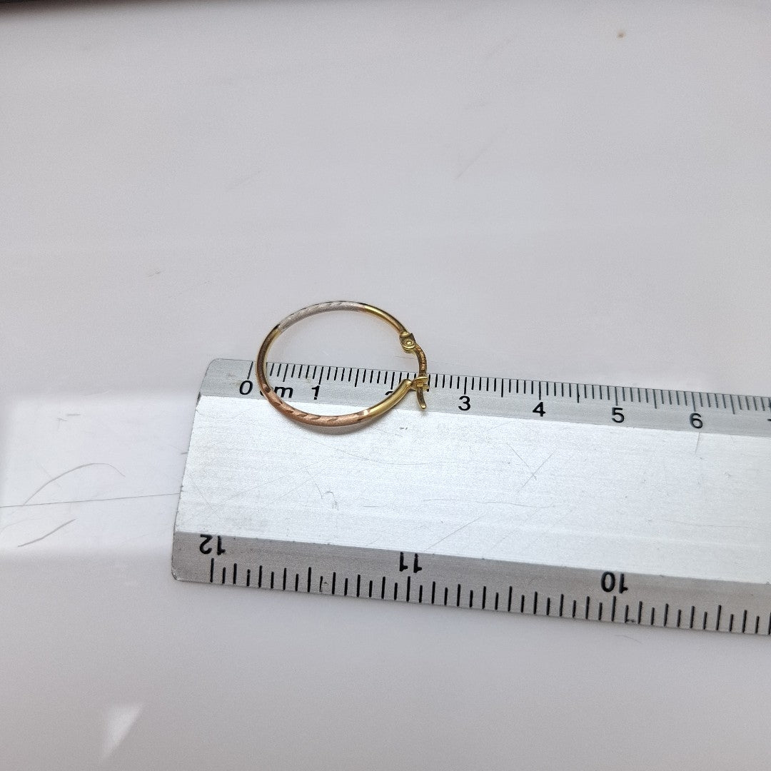ARRACADAS PAR ORO 14 K 1.4 GRMS (SEMINUEVO)