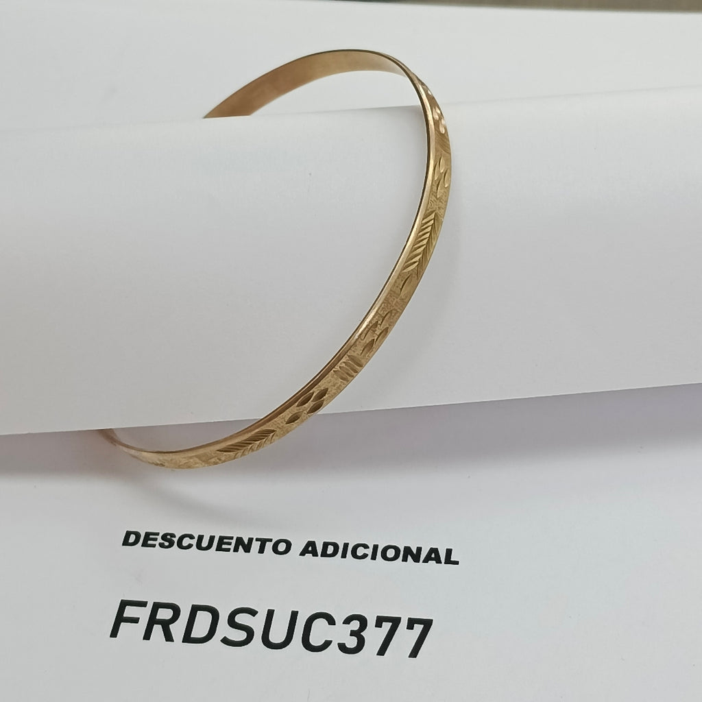 PULSERA RIGIDA ORO 10 K 10,60 GRMS (SEMINUEVO)