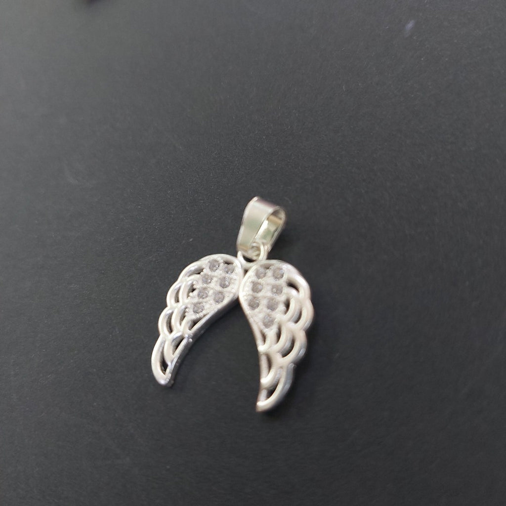 DIJE ALAS C/CIRCONIAS PLATA .925 2.2 GR (NUEVO)