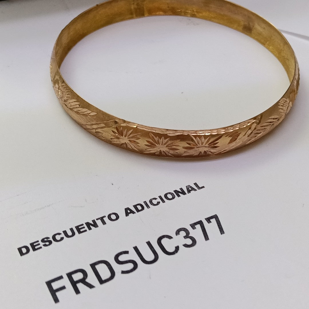 PULSERA RIGIDA ORO 10 K 9.2 GRMS (SEMINUEVO)