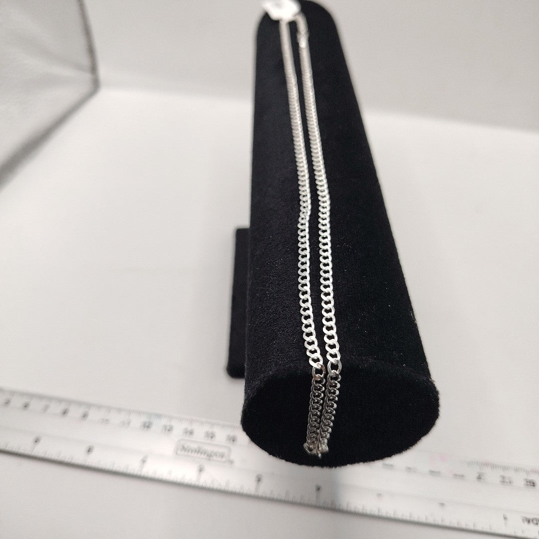 CADENA BARBADA PLATA .925 50 CM 7.92 GR (NUEVO)