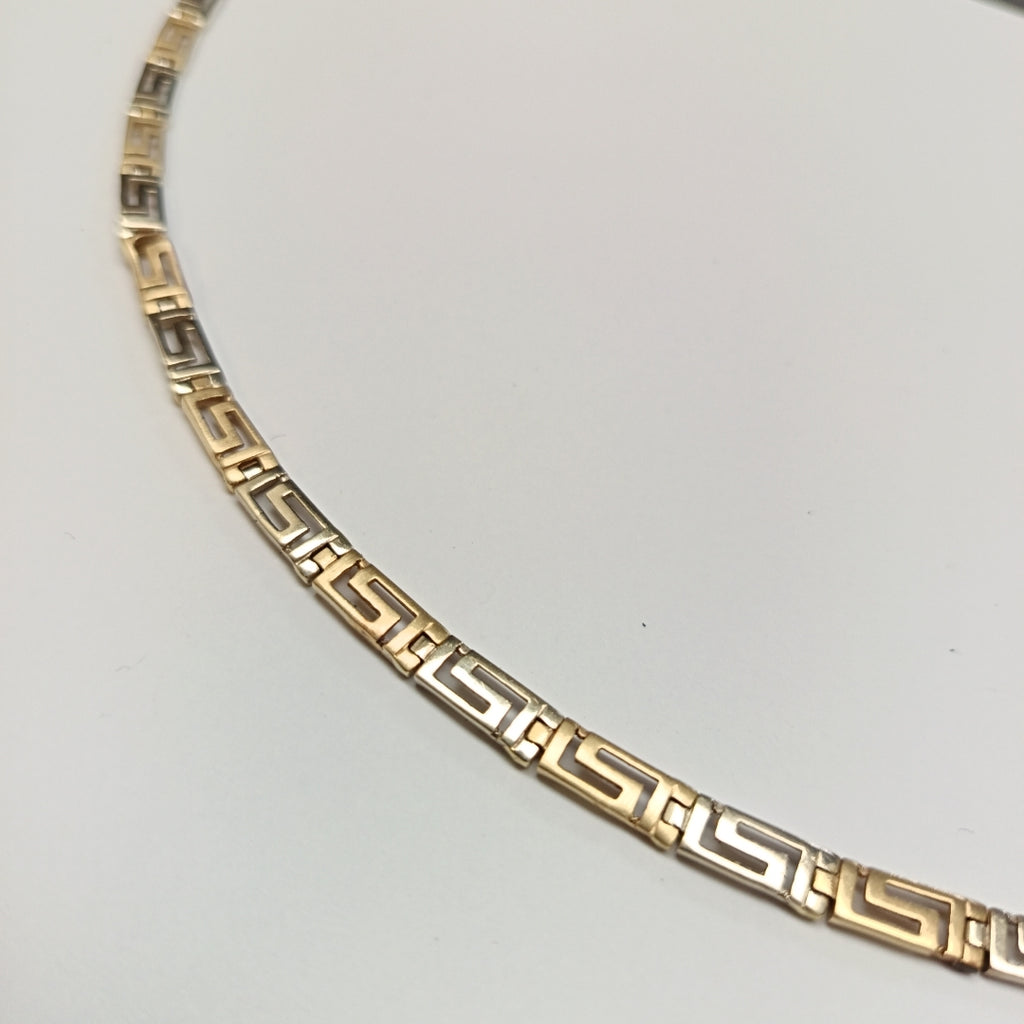 PULSERA ORO COMBINADO 14 K 12,40 GRMS (SEMINUEVO)