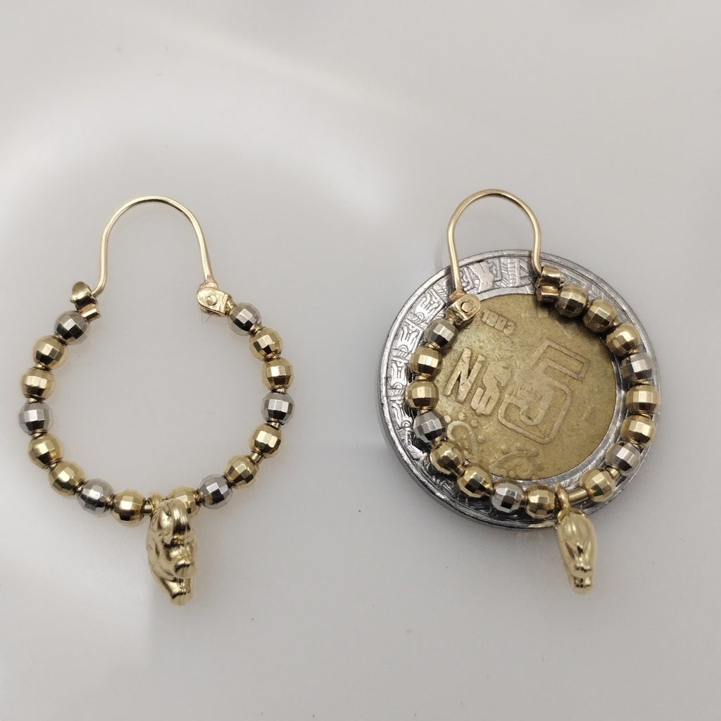 ARRACADAS PAR ORO 10 K 5 GRMS (SEMINUEVO)