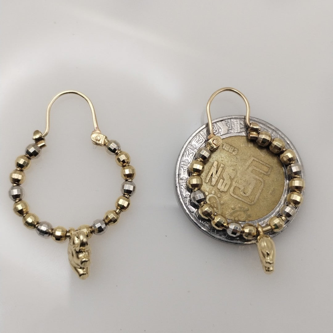 ARRACADAS PAR ORO 10 K 5 GRMS (SEMINUEVO)