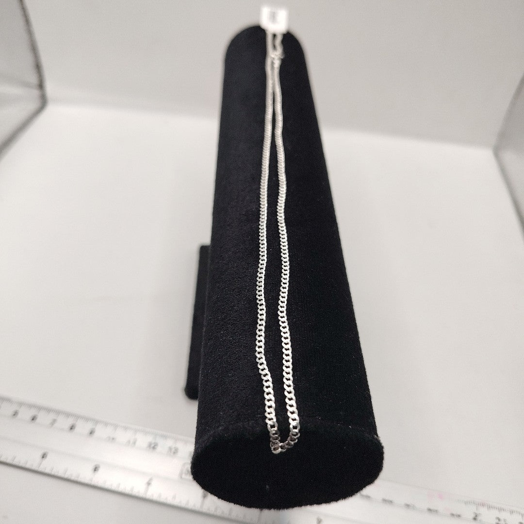 CADENA BARBADA PLATA .925 50 CM 4.72 GR (NUEVO)