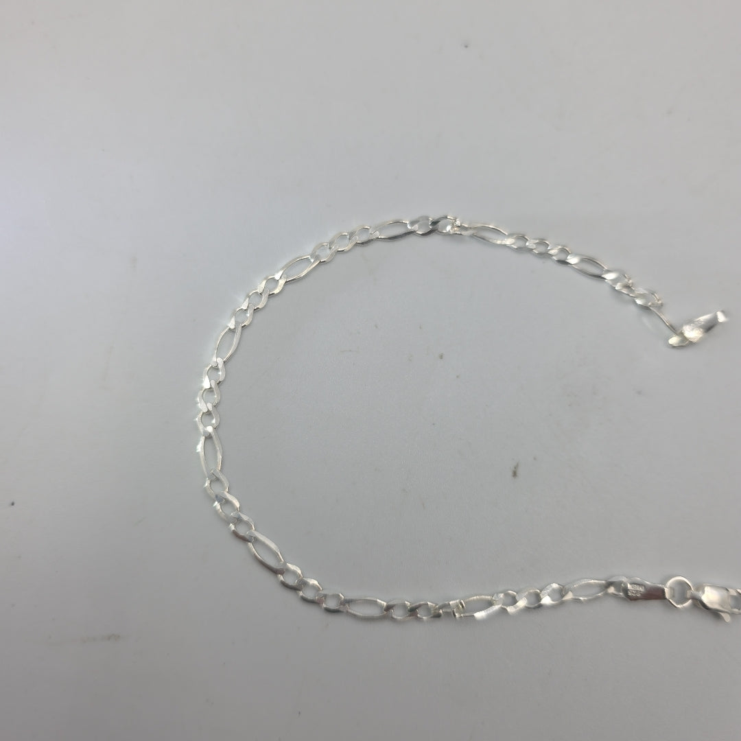 PULSERA TEJIDO 3X1 PLATA .925 21 CM 3.2 GR (NUEVO)