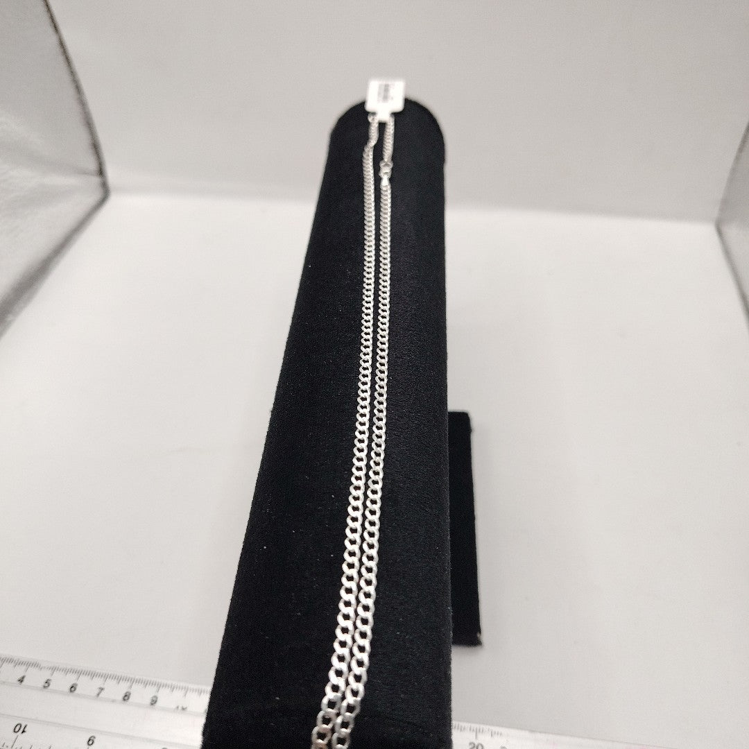 CADENA BARBADA PLATA .925 50 CM 7.92 GR (NUEVO)