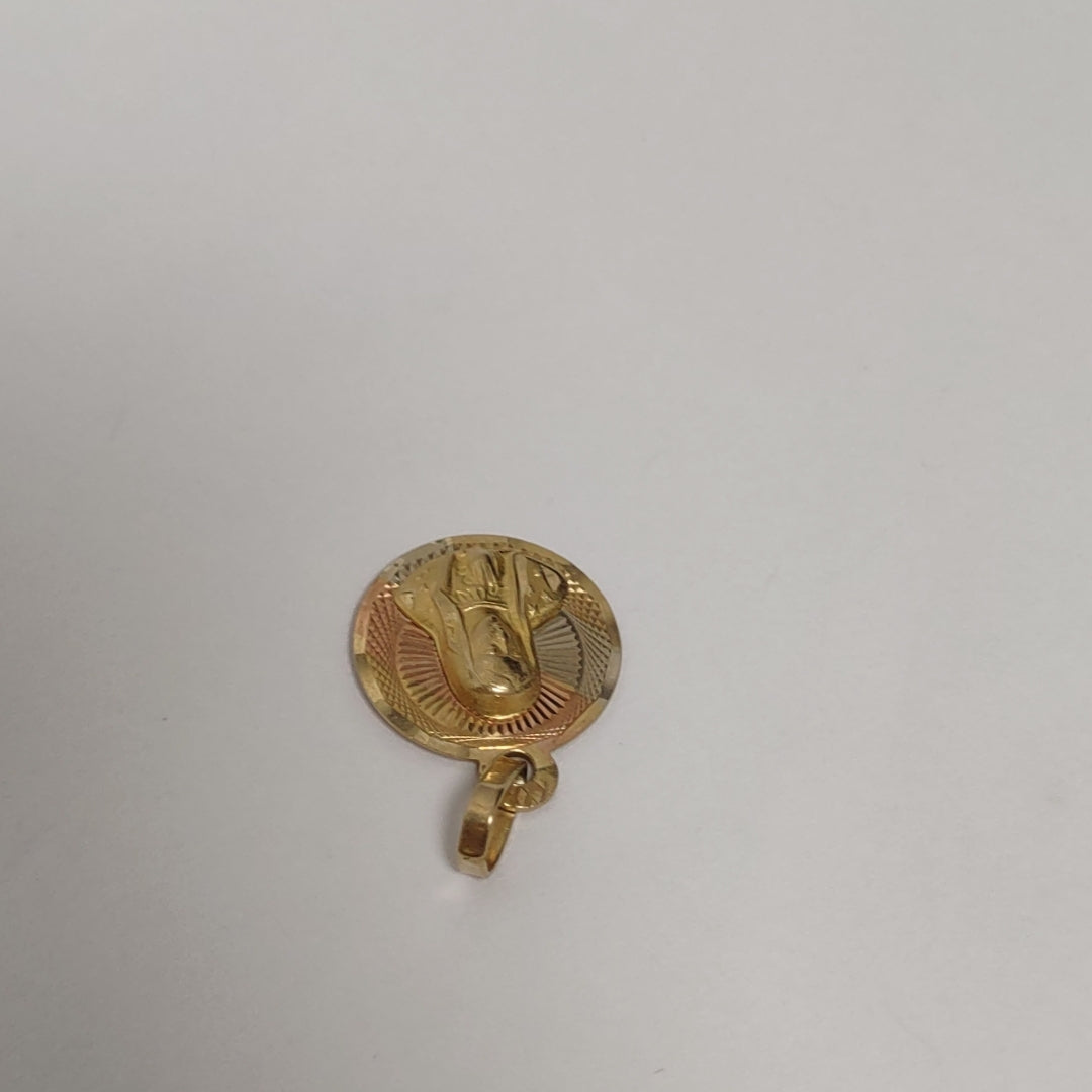 DIJE, MEDALLA RELIGIOSA ORO 14 K 1.3 GRMS (SEMINUEVO)