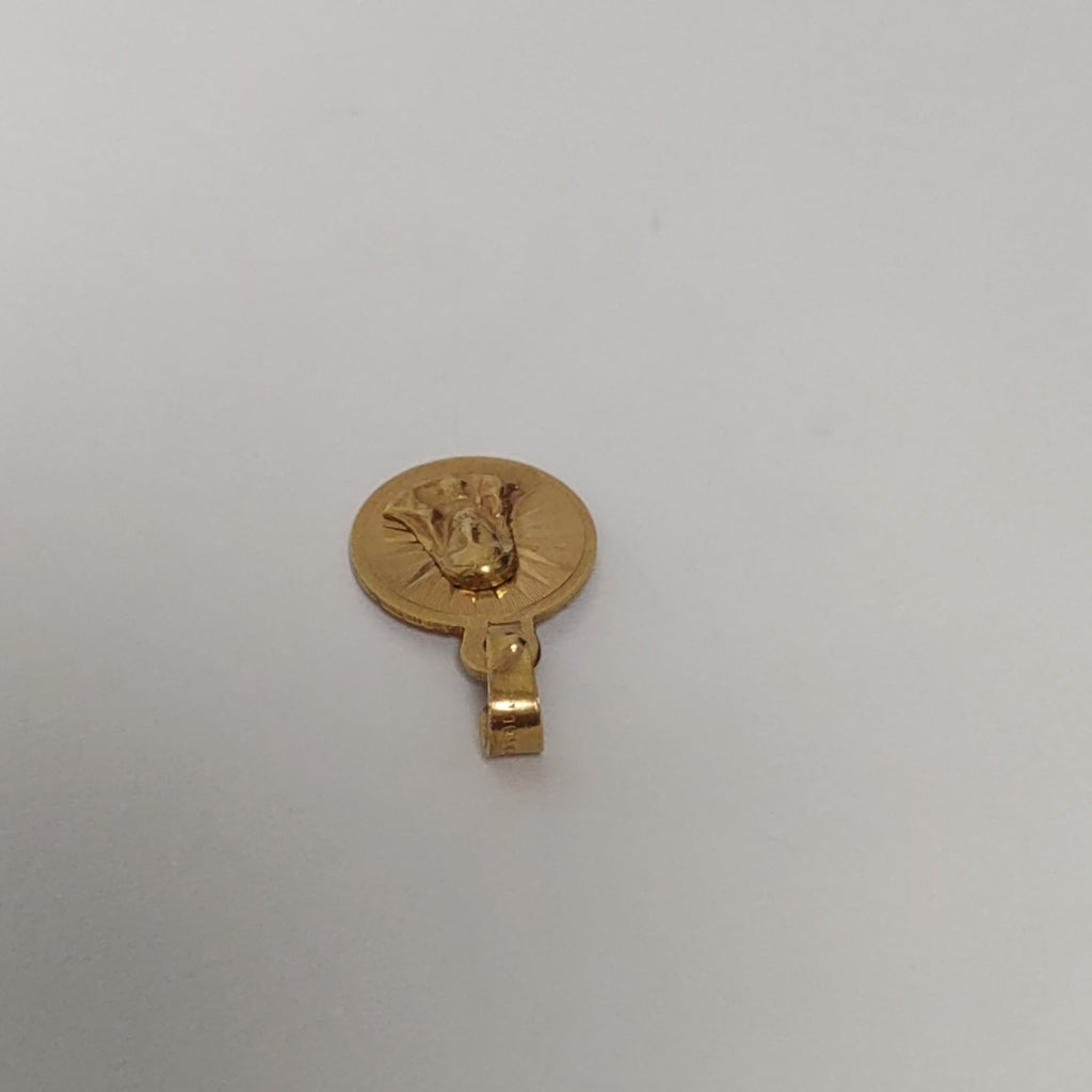 DIJE, MEDALLA RELIGIOSA ORO 14 K 0.9 GRMS (SEMINUEVO)