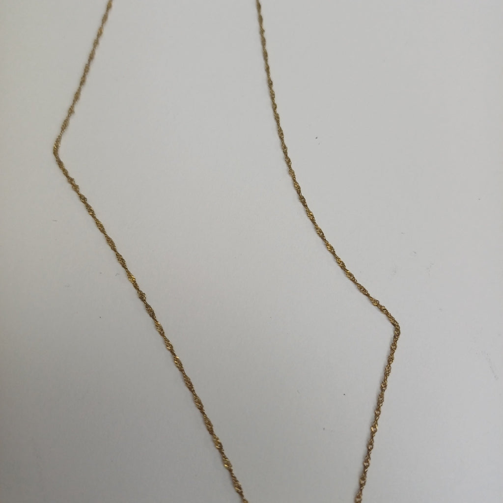 CADENA, DIJE ORO 14 K 2 GRMS (SEMINUEVO)