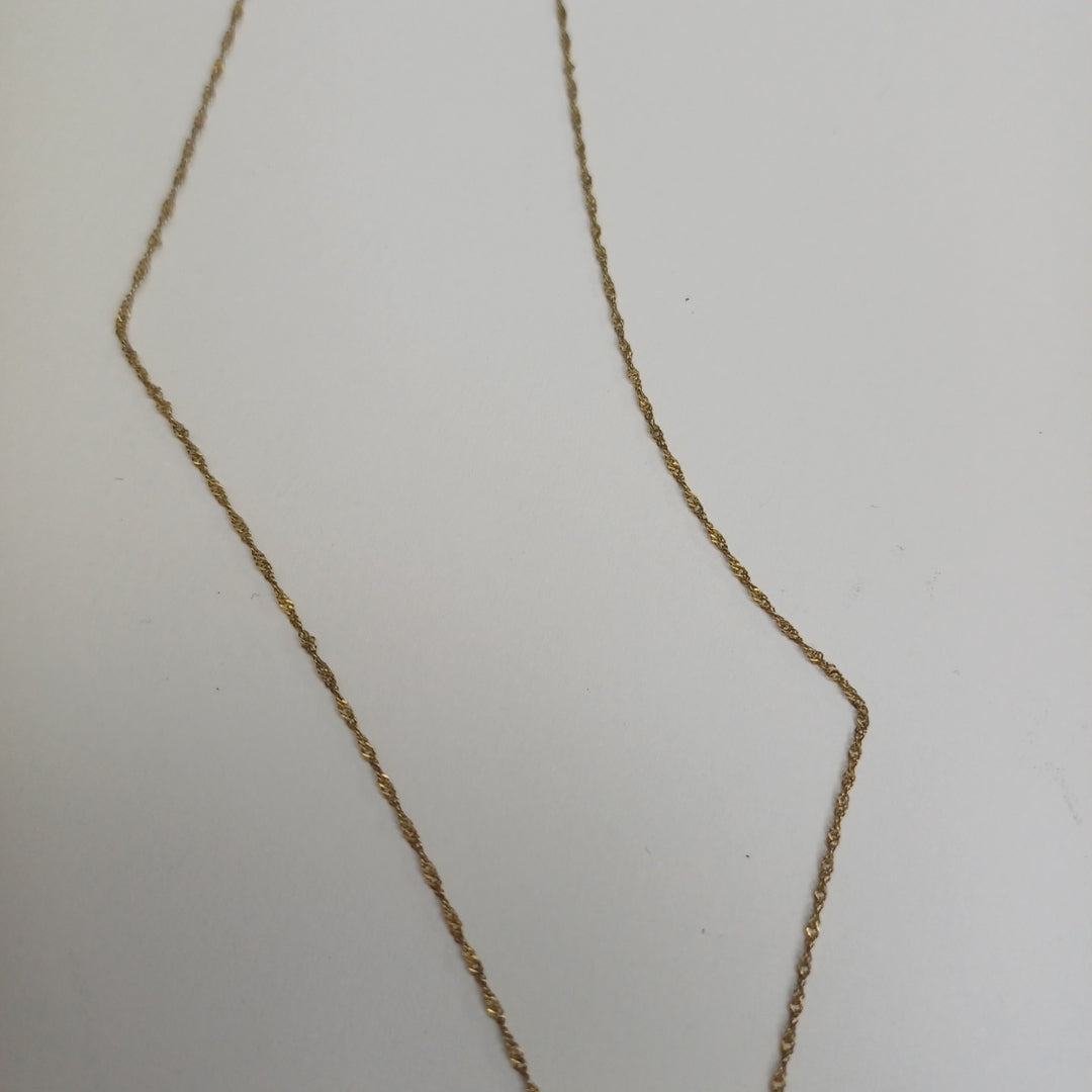 CADENA, DIJE ORO 14 K 2 GRMS (SEMINUEVO)