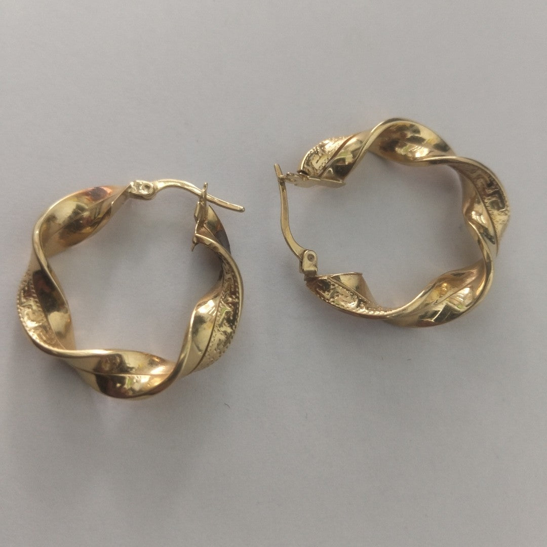 ARRACADAS PAR ORO 14 K 4.4 GRMS (SEMINUEVO)