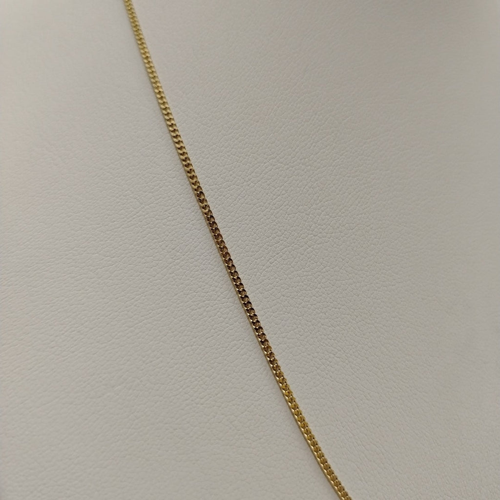 CADENAS TEJIDO BARBADA ORO 10K 50 CM 2.8 GR (NUEVO)