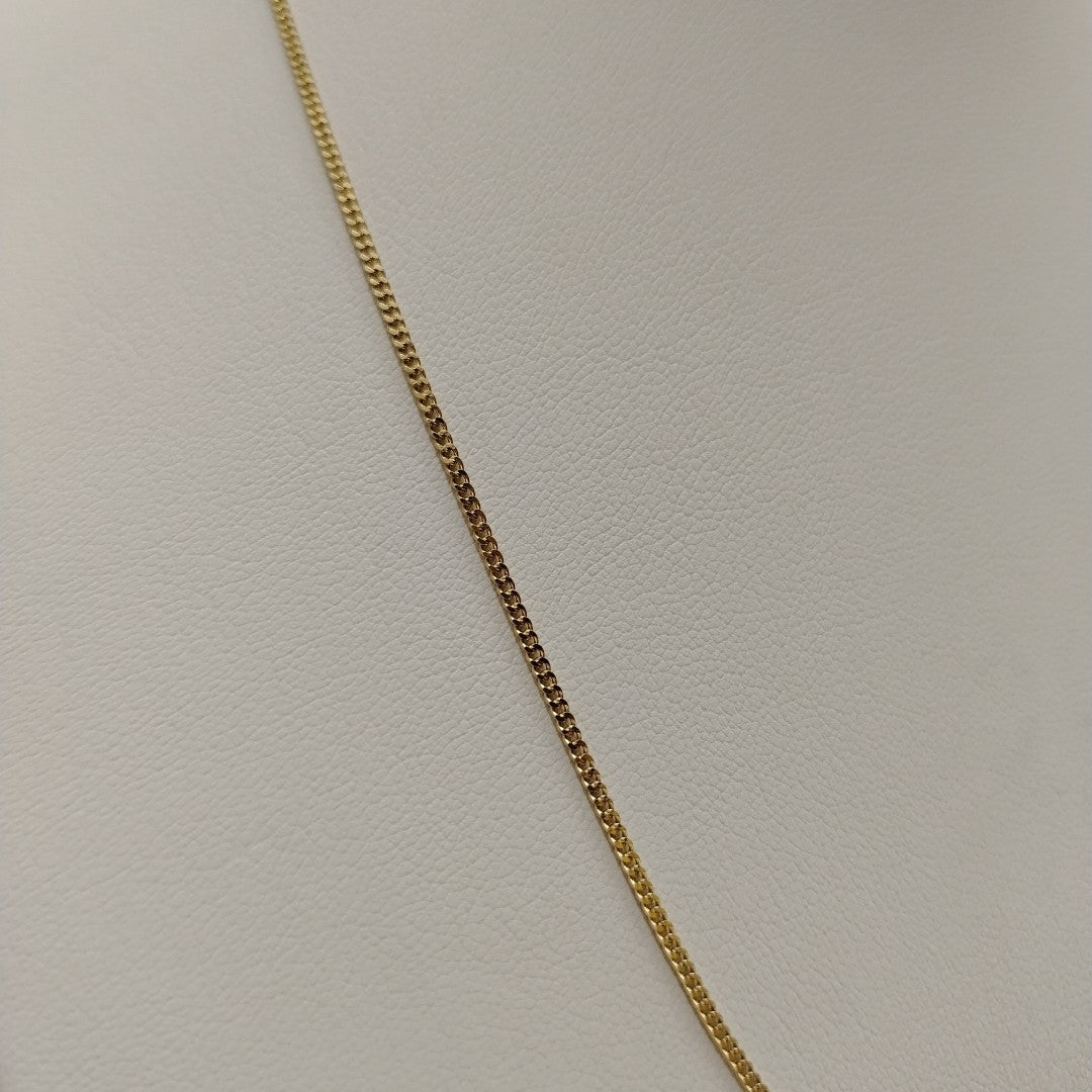 CADENAS TEJIDO BARBADA ORO 10K 50 CM 2.8 GR (NUEVO)