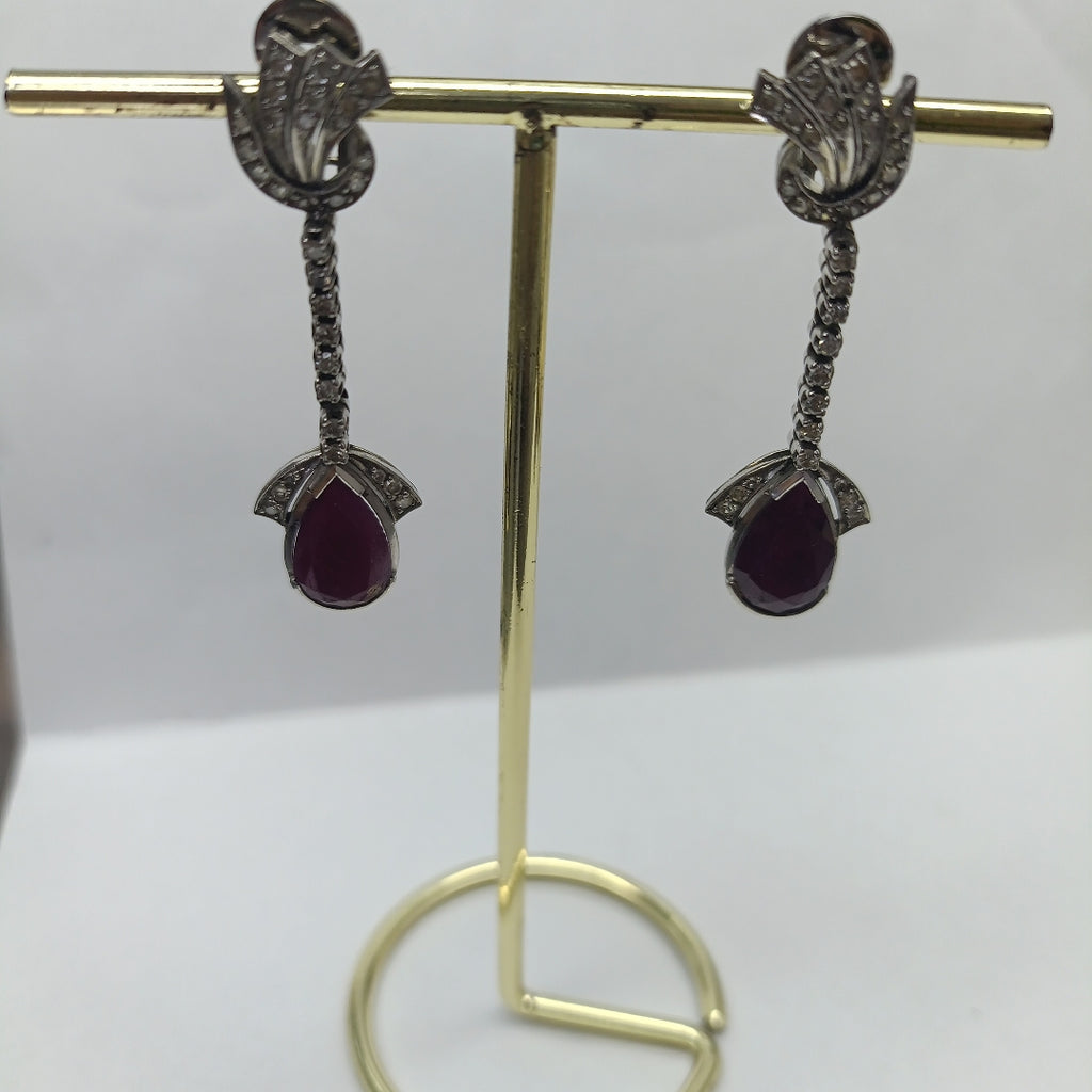 ARETES PAR ORO, ORO BLANCO 14 K 9.5 GRMS (SEMINUEVO)
