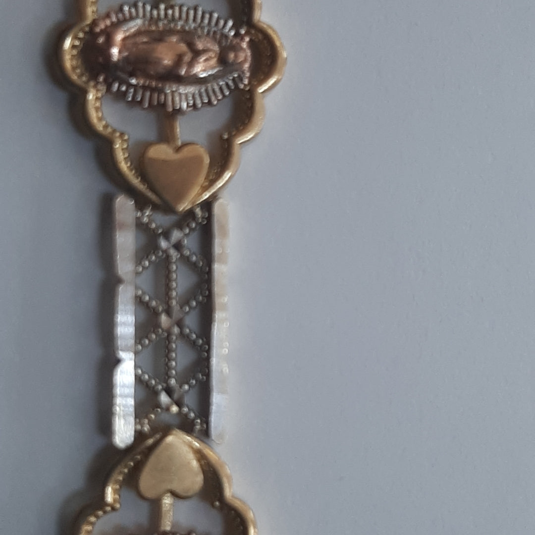 PULSERA ORO COMBINADO 10 K 6.5 GRMS (SEMINUEVO)