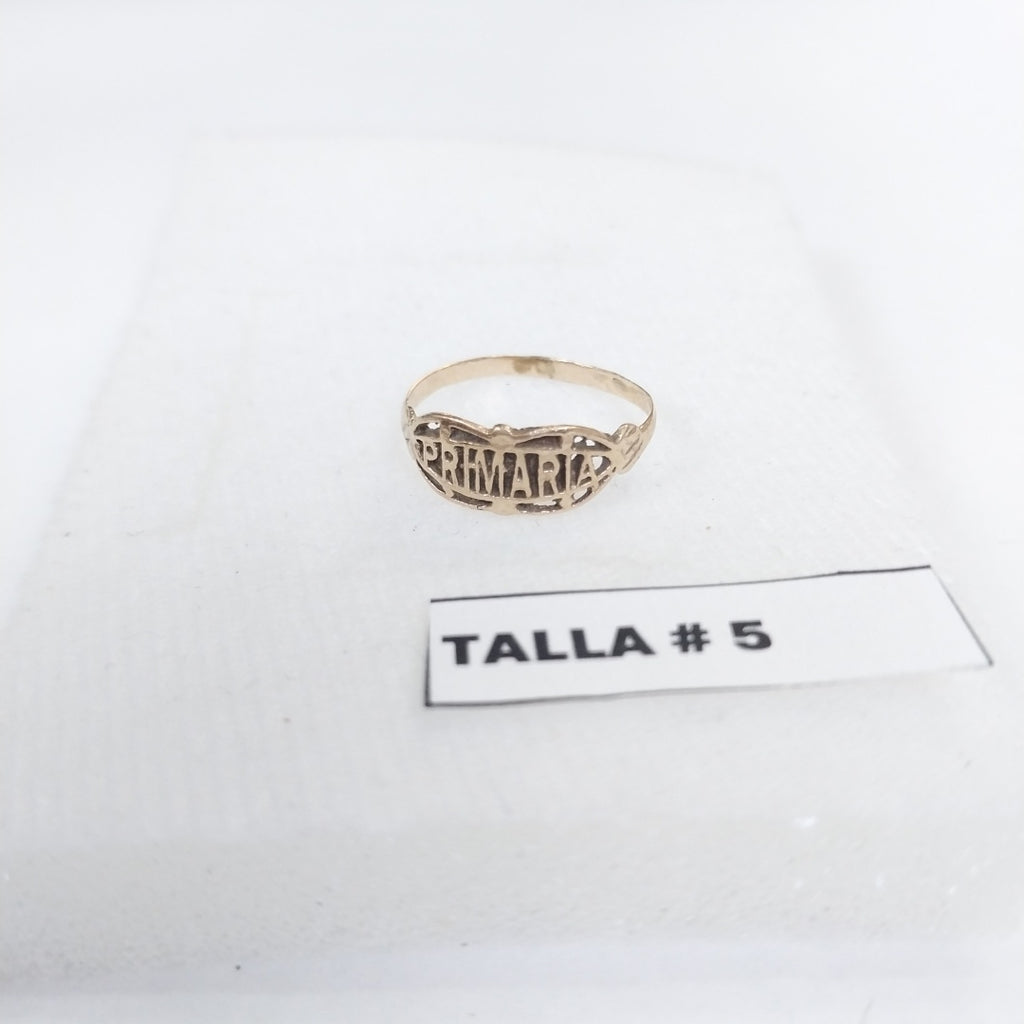 ANILLO DE GRADUACIÓN ORO 10 K 0,80 GRMS (SEMINUEVO)