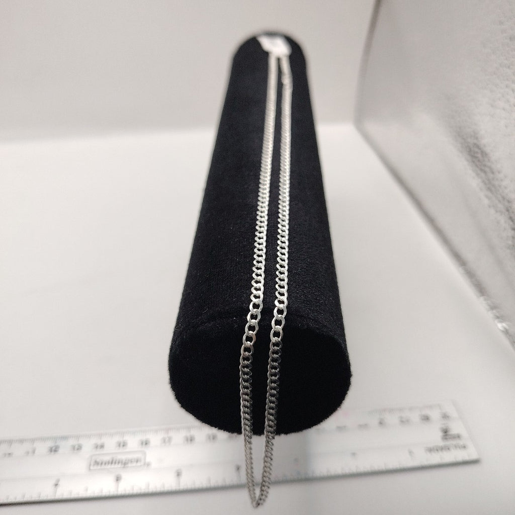 CADENA BARBADA PLATA .925 60 CM 9.32 GR (NUEVO)