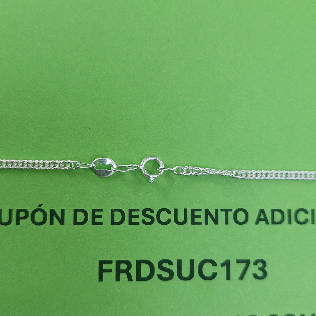 CADENA BARBADA PLATA .925 55 CM 4.42 GR (NUEVO)