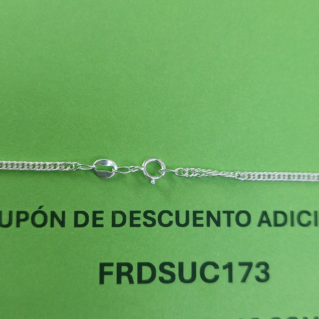 CADENA BARBADA PLATA .925 55 CM 4.42 GR (NUEVO)