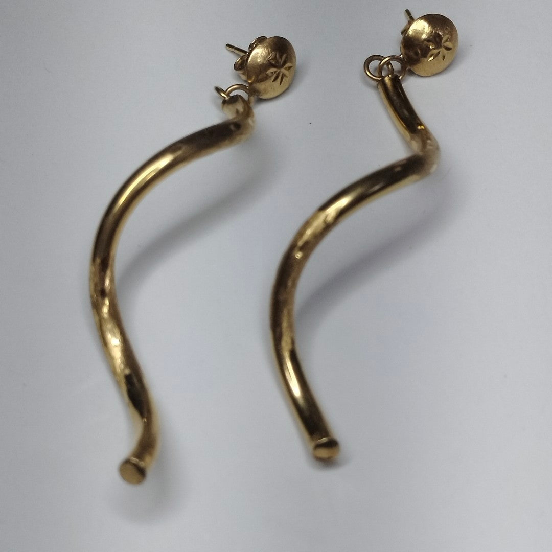 BROQUELES PAR ORO 14 K 3,00 GRMS (SEMINUEVO)