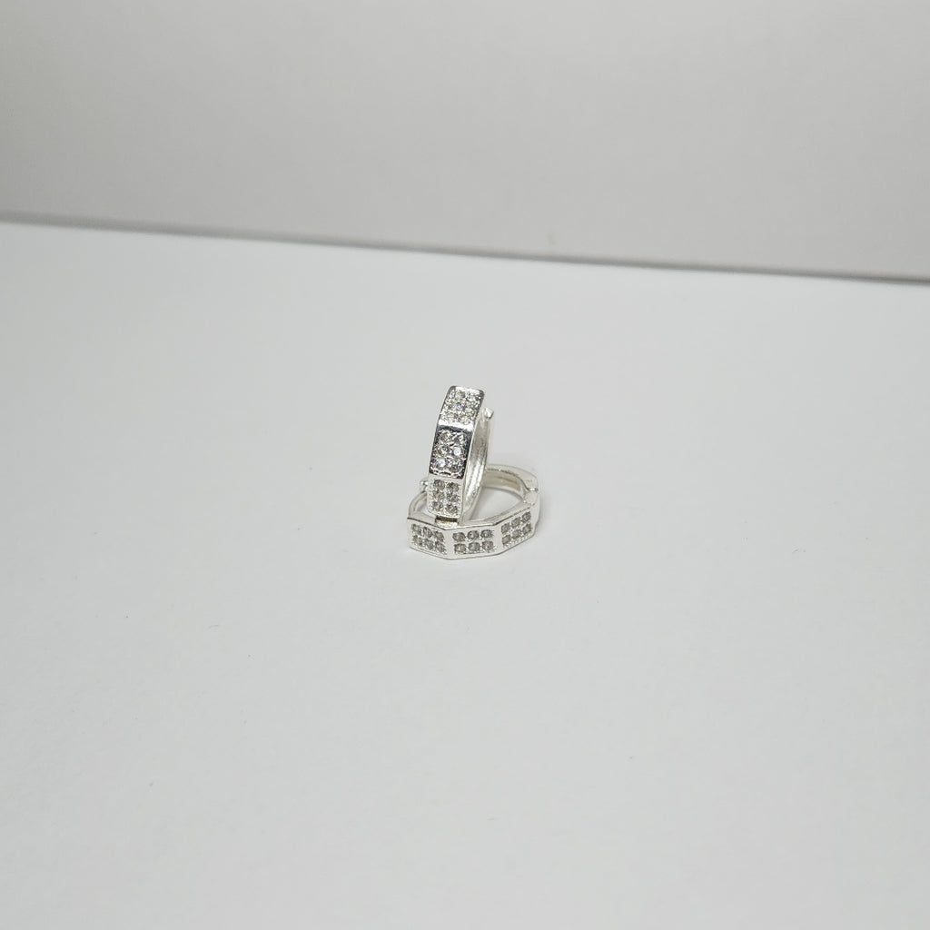 ARRACADAS C/CIRCONIAS PLATA .925 2.5 GR (NUEVO)