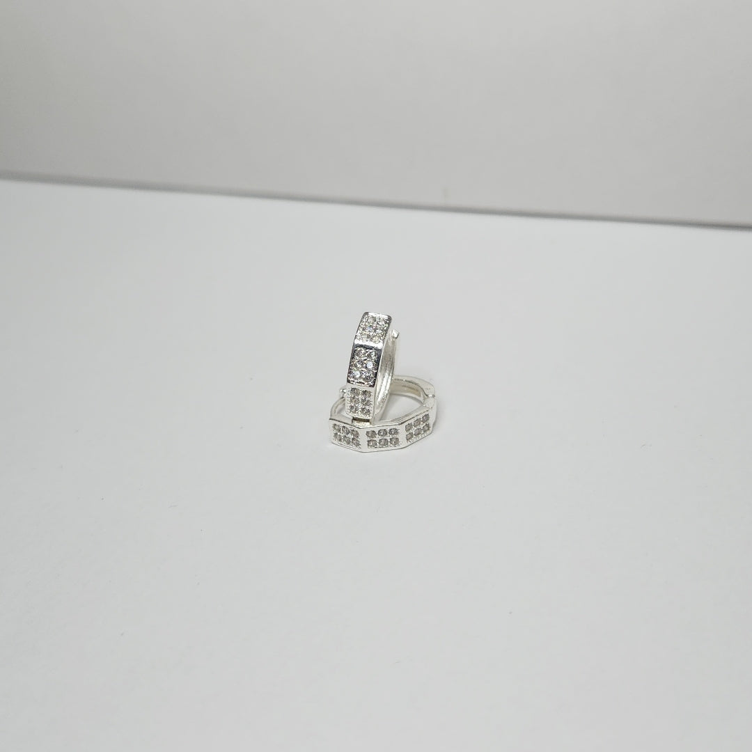 ARRACADAS C/CIRCONIAS PLATA .925 2.5 GR (NUEVO)