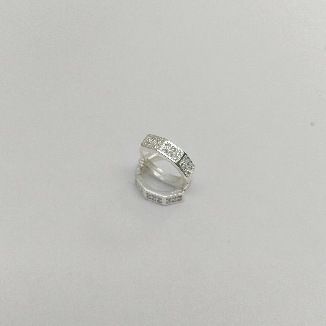ARRACADAS C/CIRCONIAS PLATA .925 2.5 GR (NUEVO)