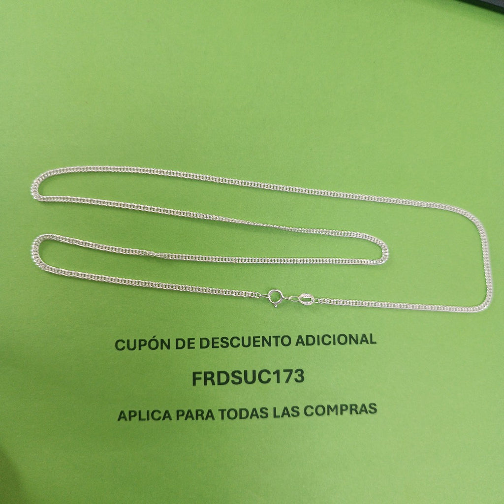 CADENA BARBADA PLATA .925 55 CM 4.52 GR (NUEVO)