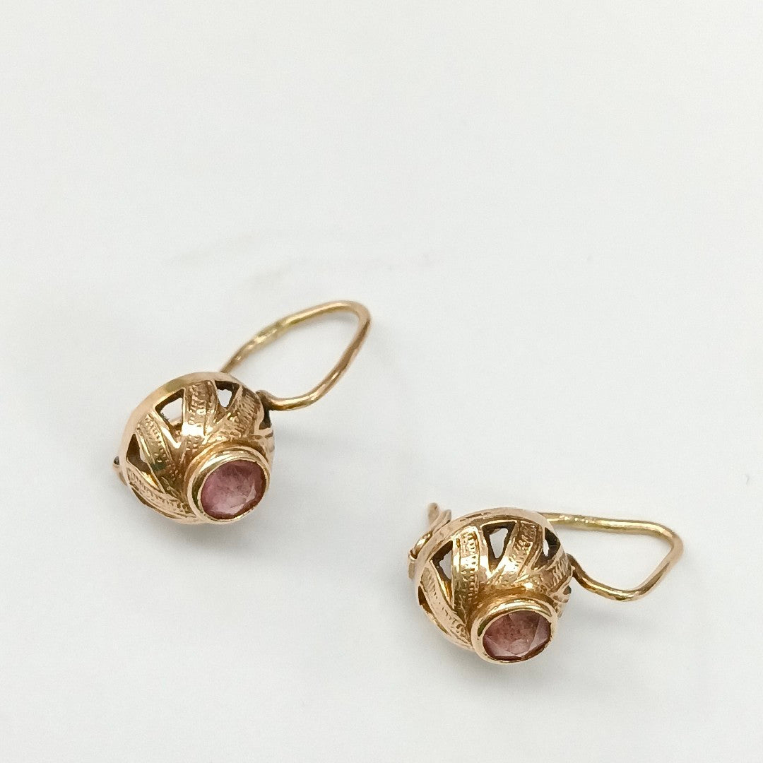 ARETES PAR ORO 14 K 3,00 GRMS (SEMINUEVO)