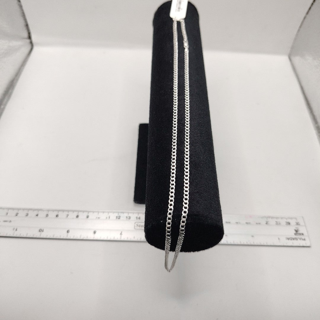 CADENA BARBADA PLATA .925 60 CM 9.32 GR (NUEVO)