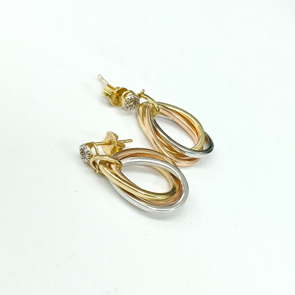 ARETES PAR ORO 14 K 4,10 GRMS (SEMINUEVO)